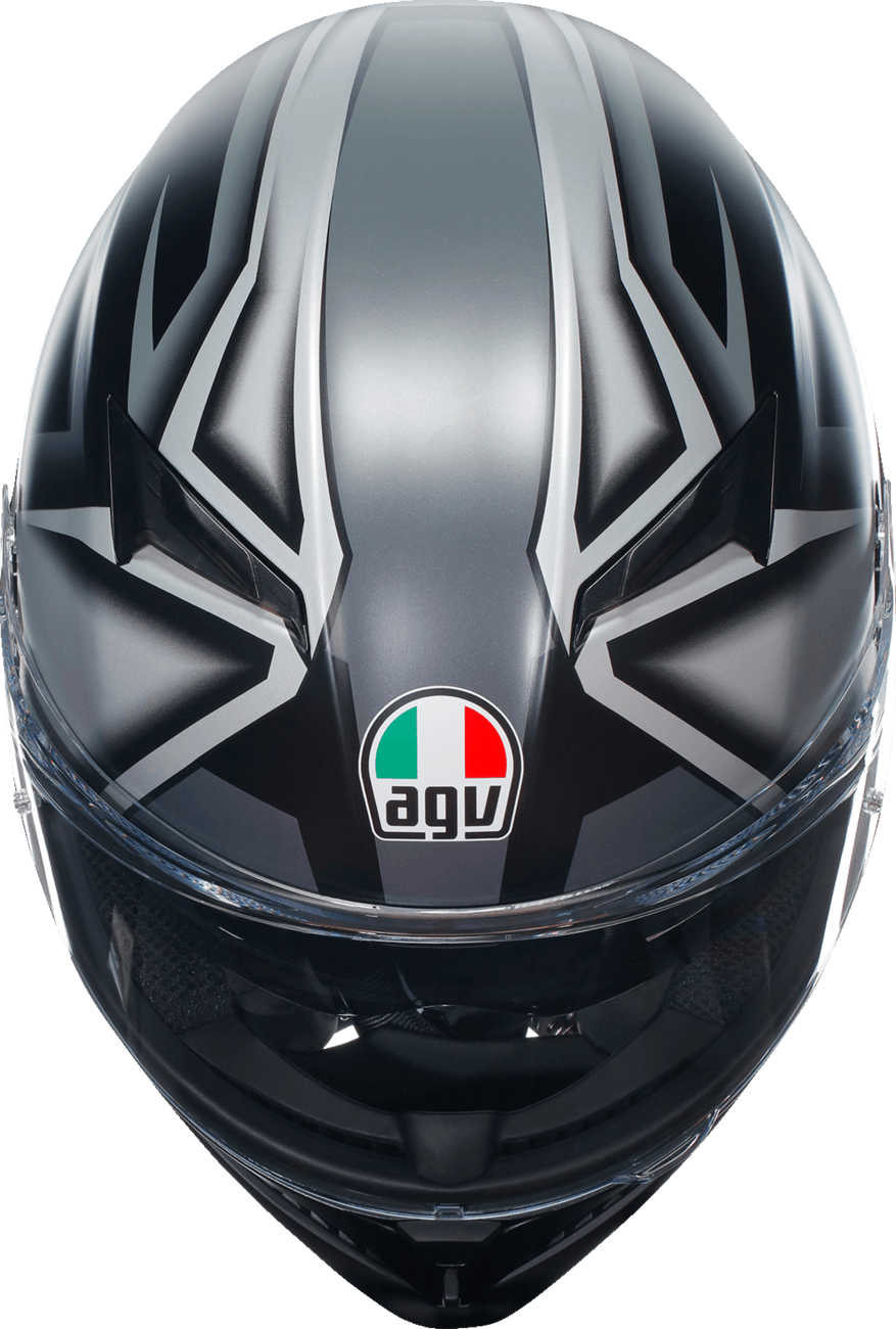 AGV K3 Helmet - Compound Matte Black/Gray