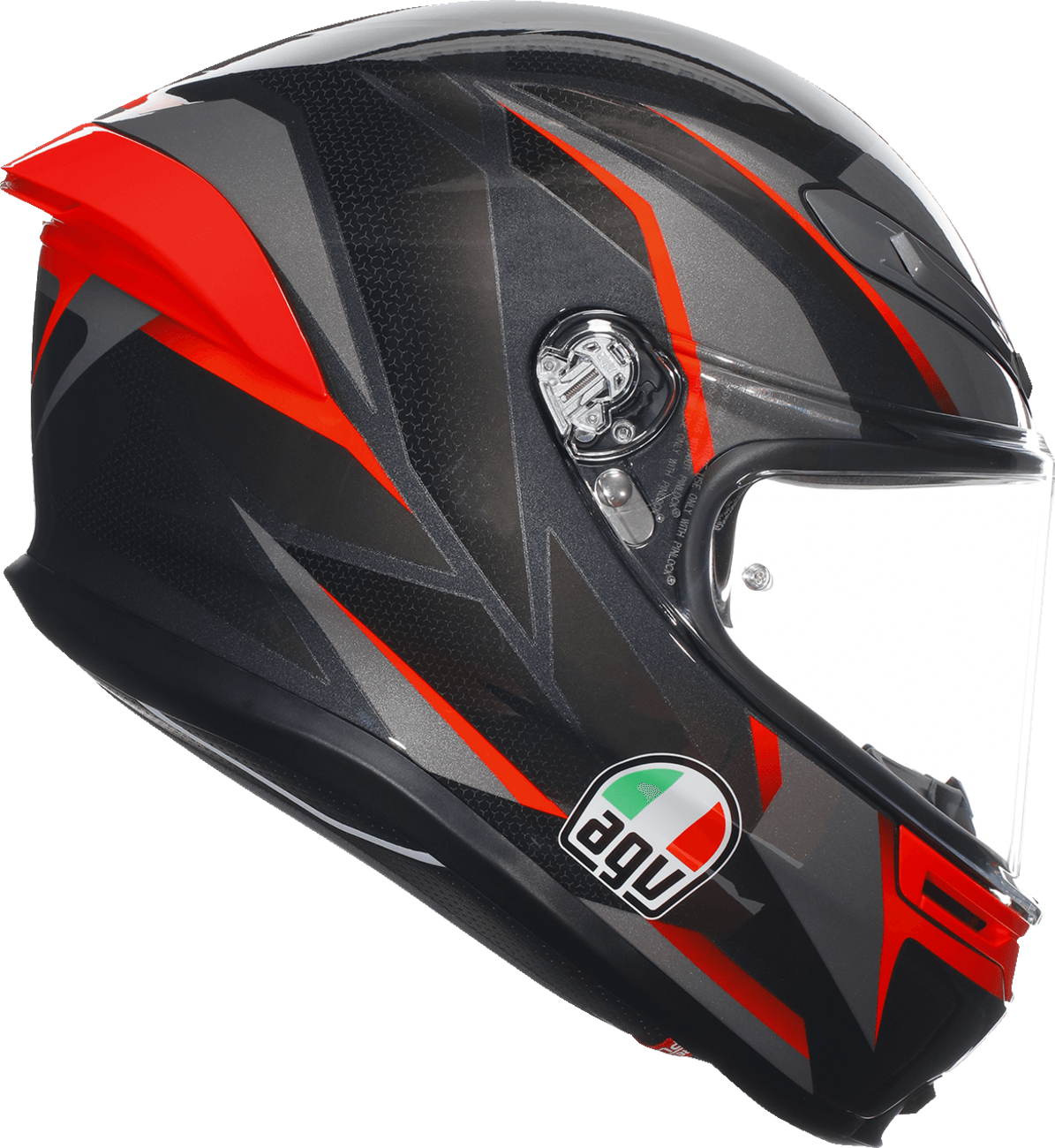 AGV K6 S Helmet - Slashcut Black/Grey/Red