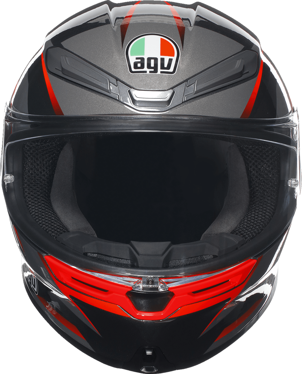 AGV K6 S Helmet - Slashcut Black/Grey/Red