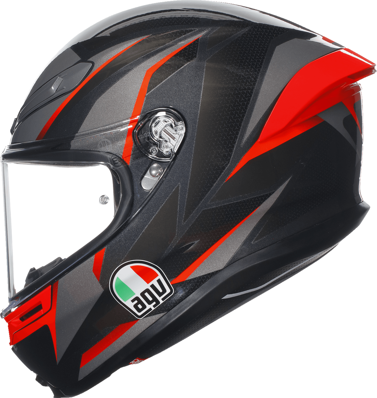 AGV K6 S Helmet - Slashcut Black/Grey/Red