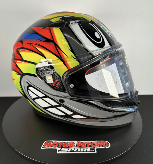 AGV K3 Helmet - Birdy 2.0 Gray/Yellow/Red